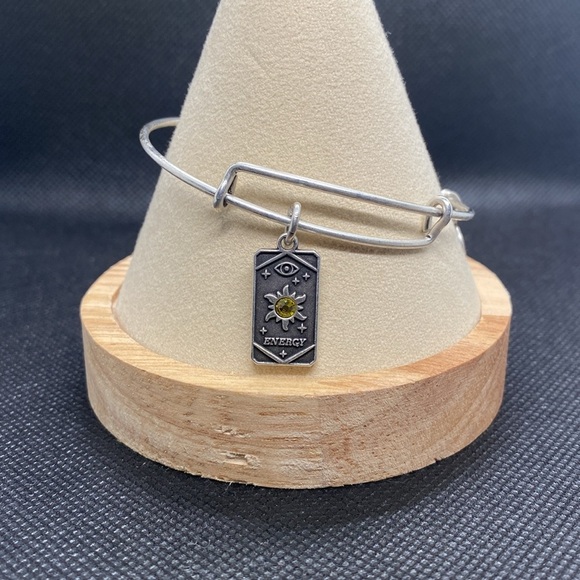 ☀️ALEX AND ANI☀️Energy Sun Oracle Charm Bangle Bracelet in Rafaelian Silver/EUC - Picture 3 of 7